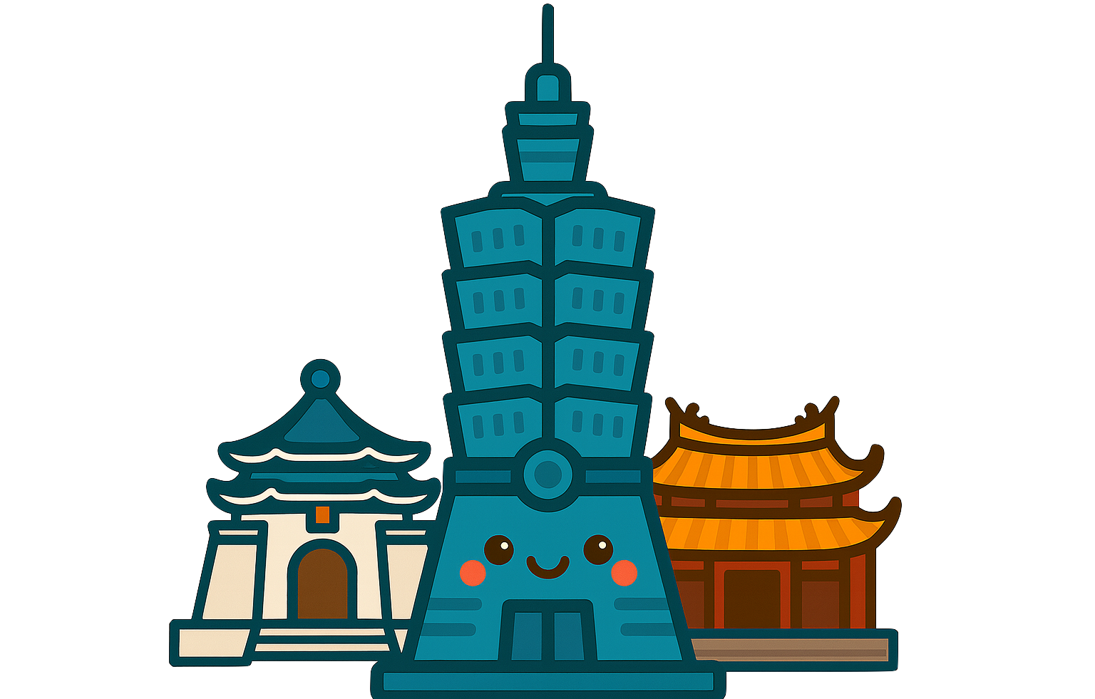 Taipei Building characters